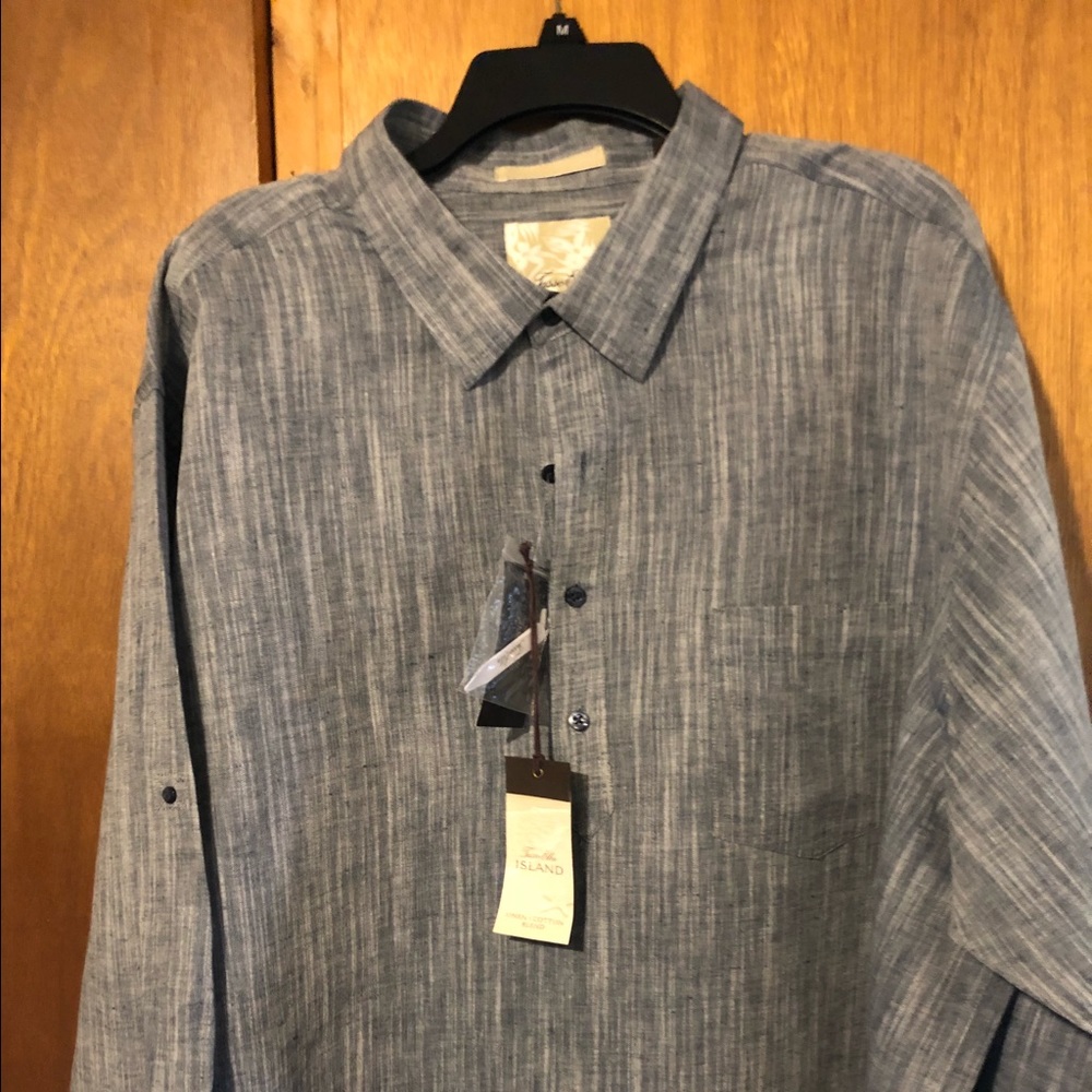 Tasha Elba Island Linen Shirt 3XB